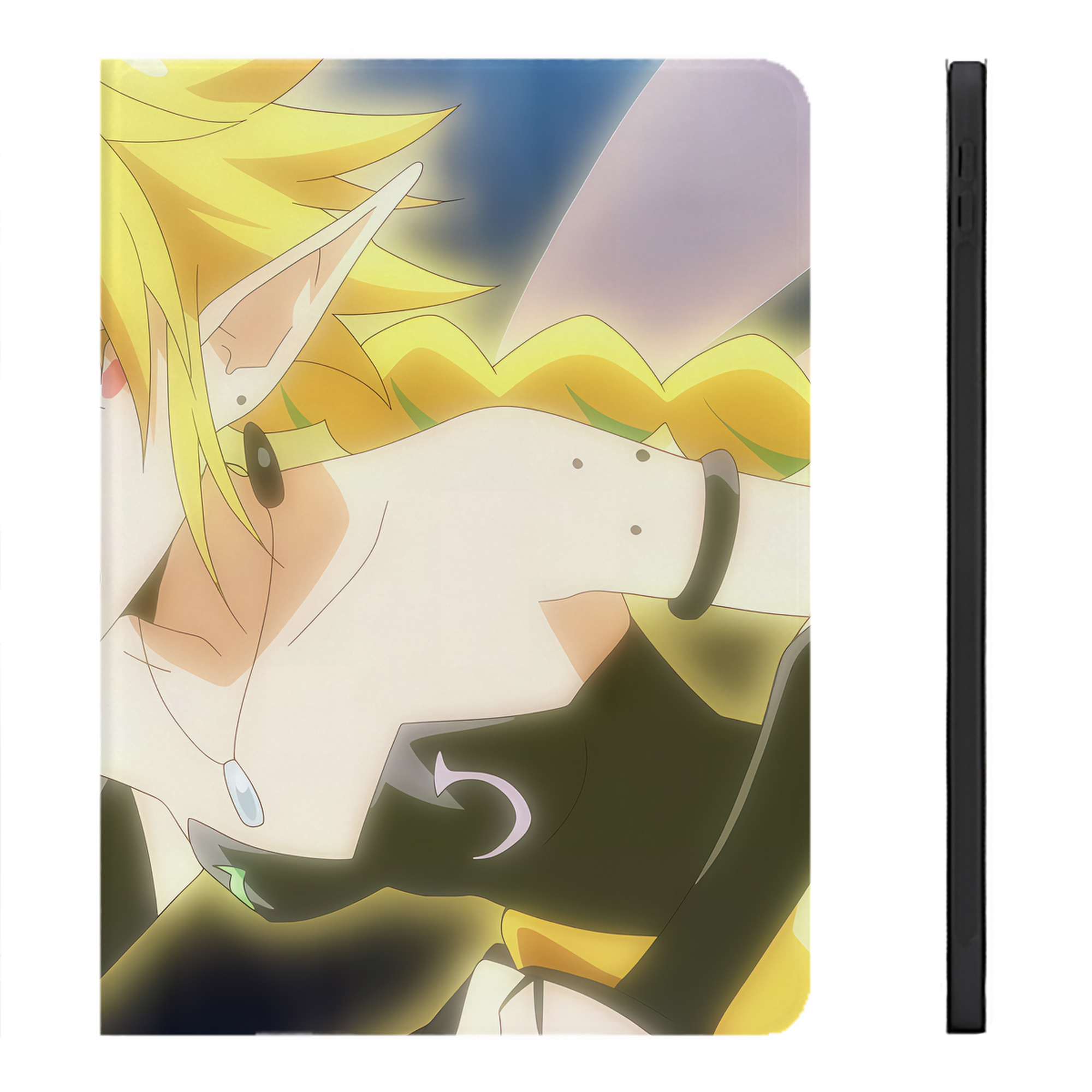（画像用） 転スラ Regarding Reincarnated to Slime IPadケース ペンホルダー付き ブックスタイルデザイン